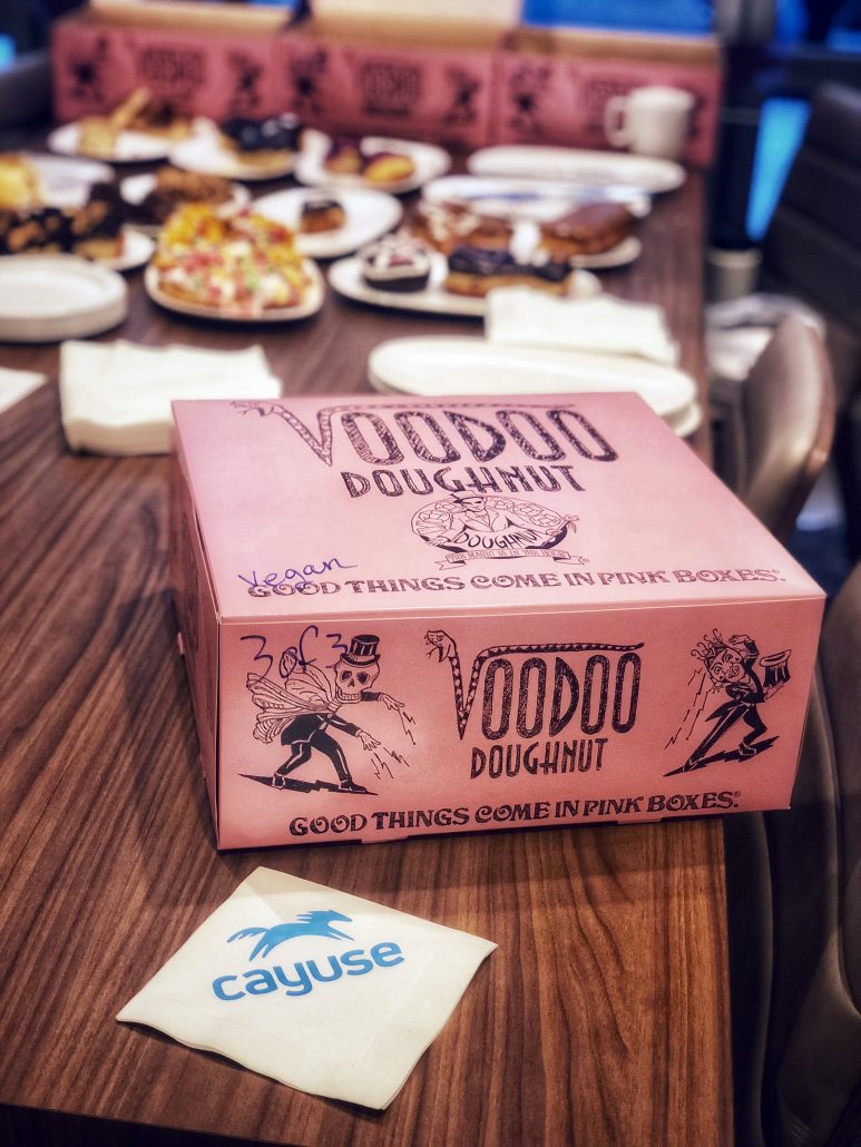 Cayuse donut tasting
