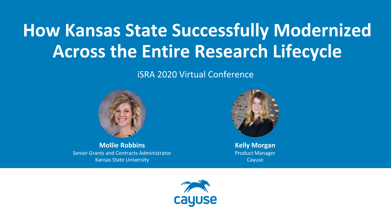 How Kansas State Successfully Modernized Across the Entire Research Lifecycle webinar