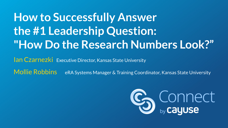 Using Power BI + Cayuse to answer, "How do the research numbers look?”